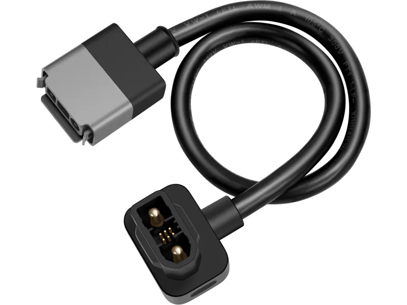 EcoFlow Verbindungskabel PowerStream zu Delta 2 / Max – 0,4 m (Silber-Schwarz)